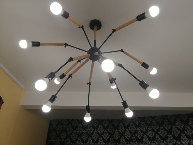 Lámparas araña de techo.