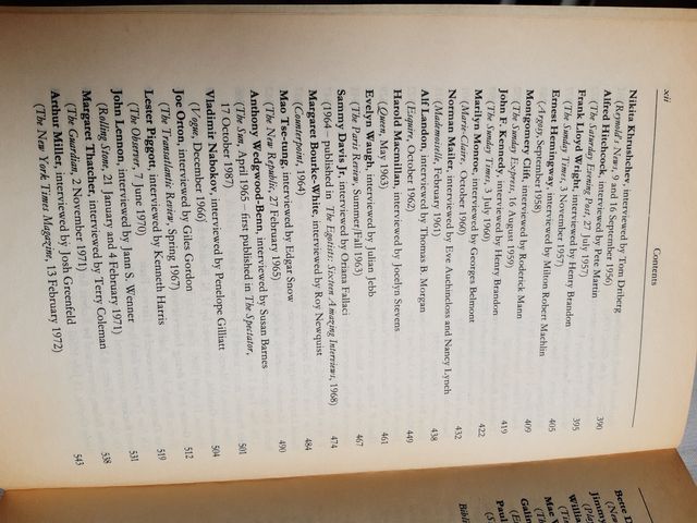 Recopilación de entrevistas en inglés