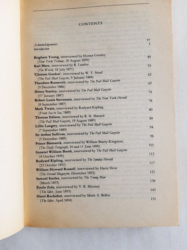 Recopilación de entrevistas en inglés