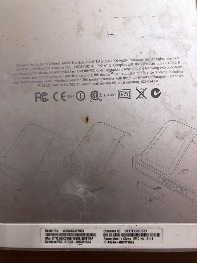 IMAC G5 RECAMBIO PIEZAS