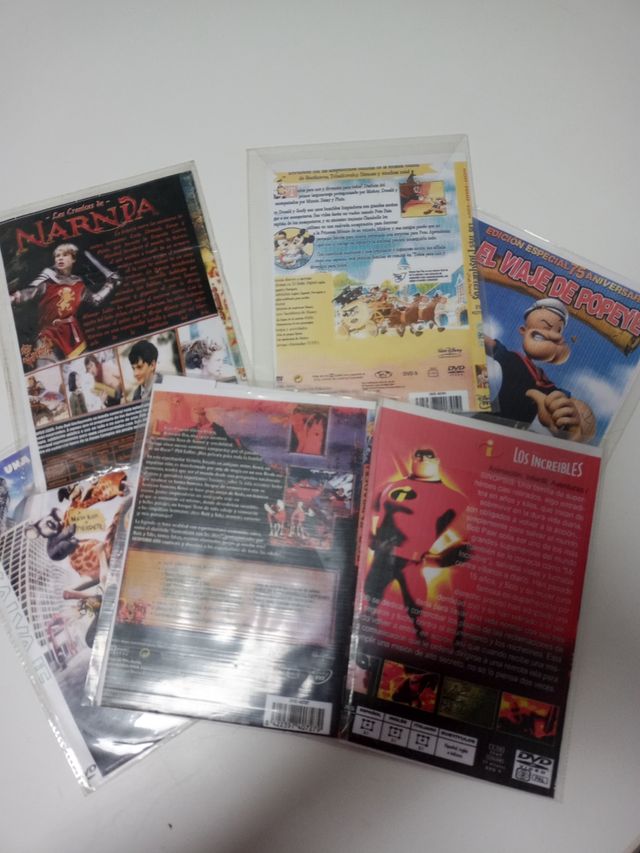 lote de 6 películas infantiles dvd