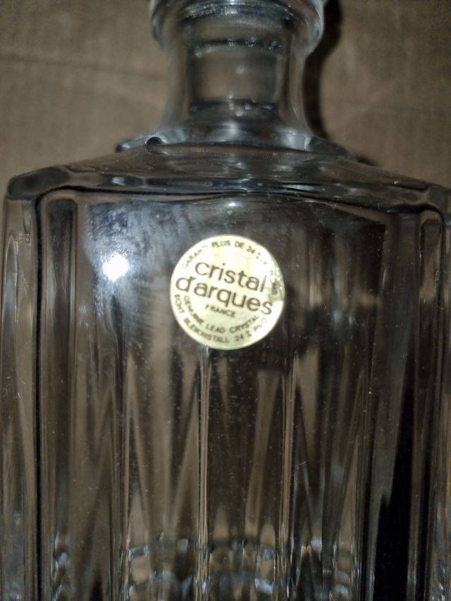 Vintage decantadores Cristal D 'Arques-Francia