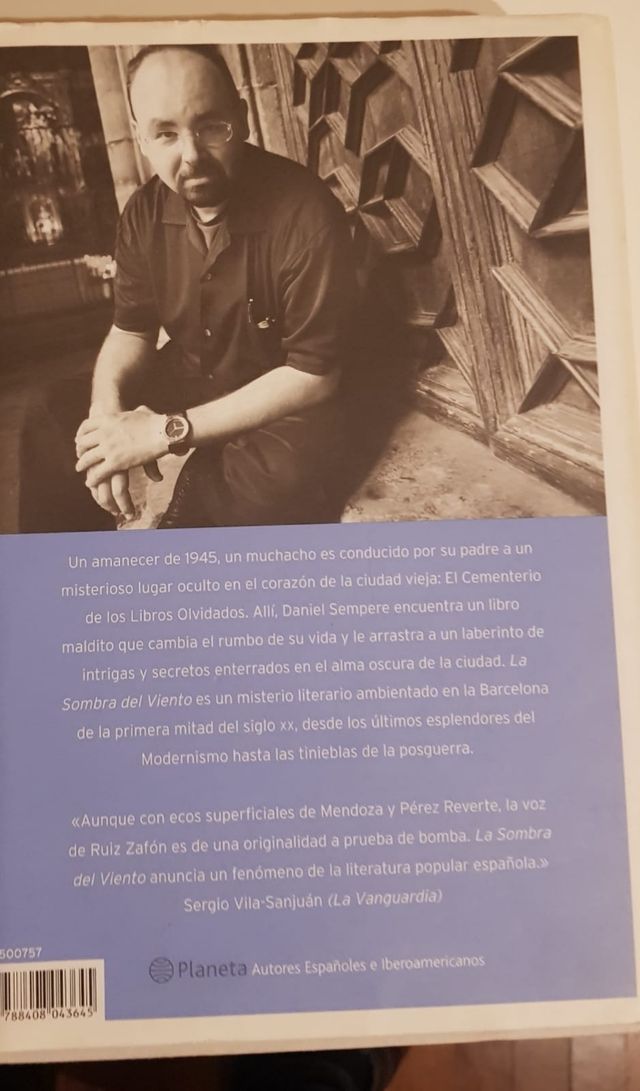 La sombra del viento. Nuevo.