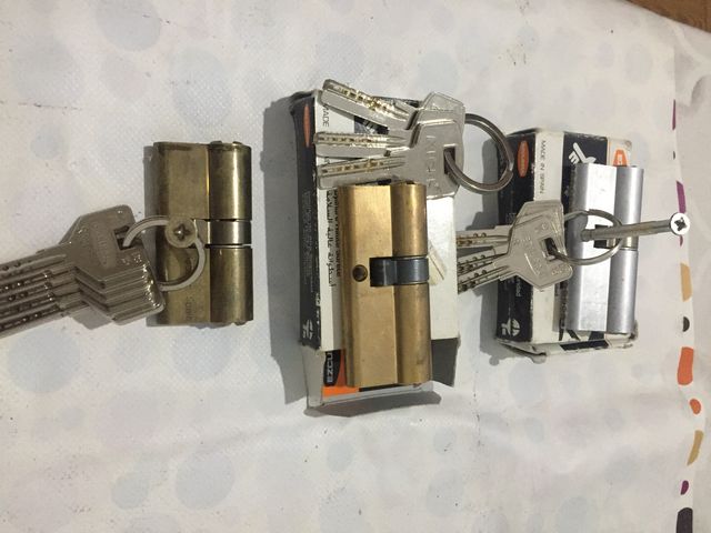 Lote de 3cerraduras para puertas blindadas