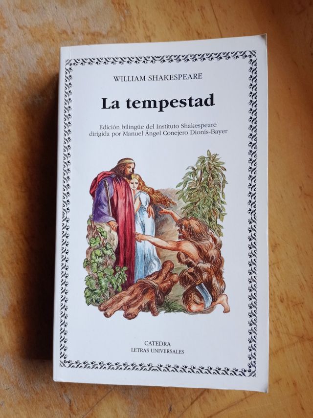Libro bilingüe La tempestad
