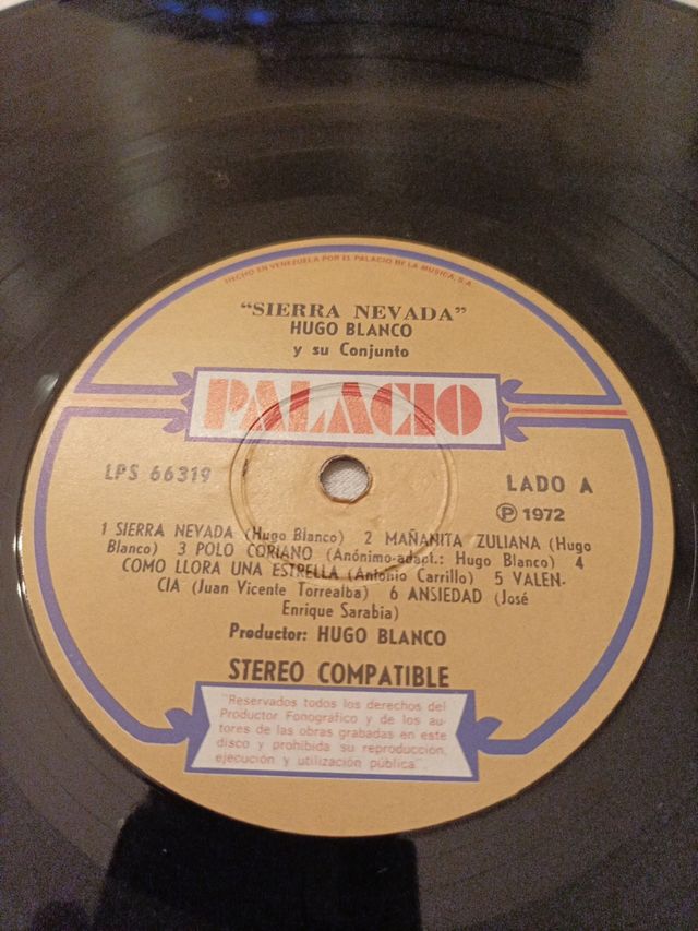 Hugo Blanco Vinilo