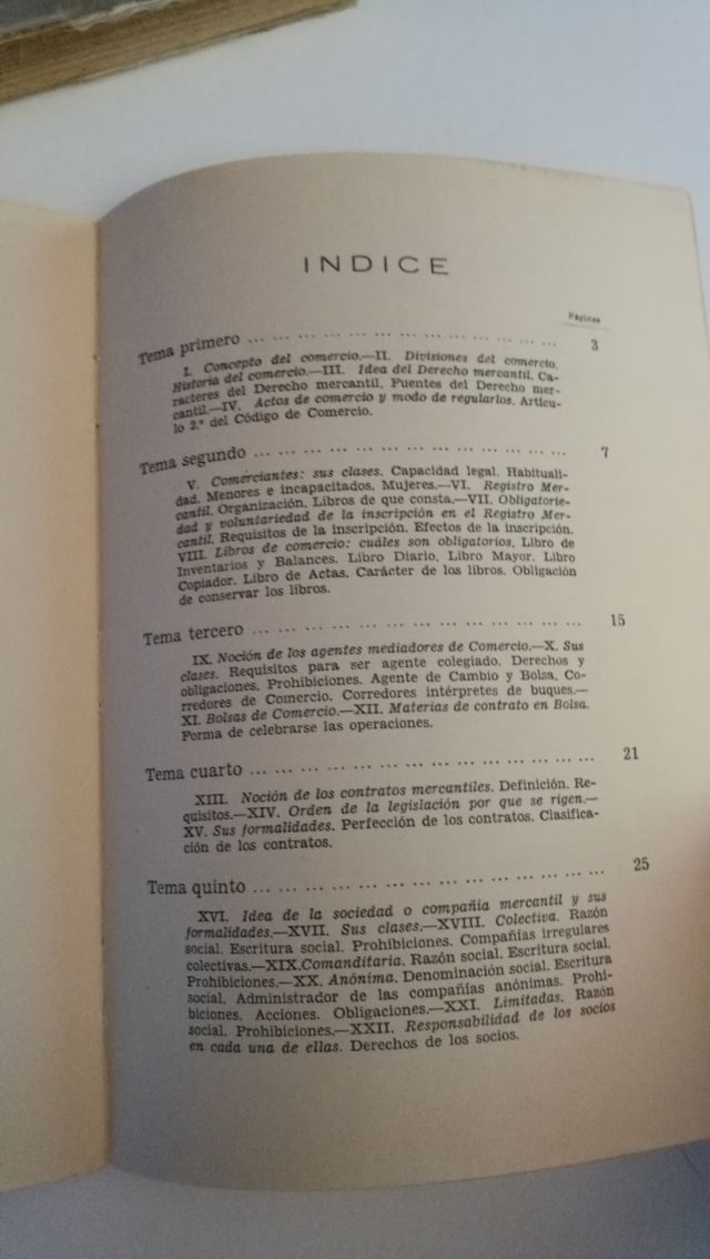 Libro de texto antiguo Administrativo