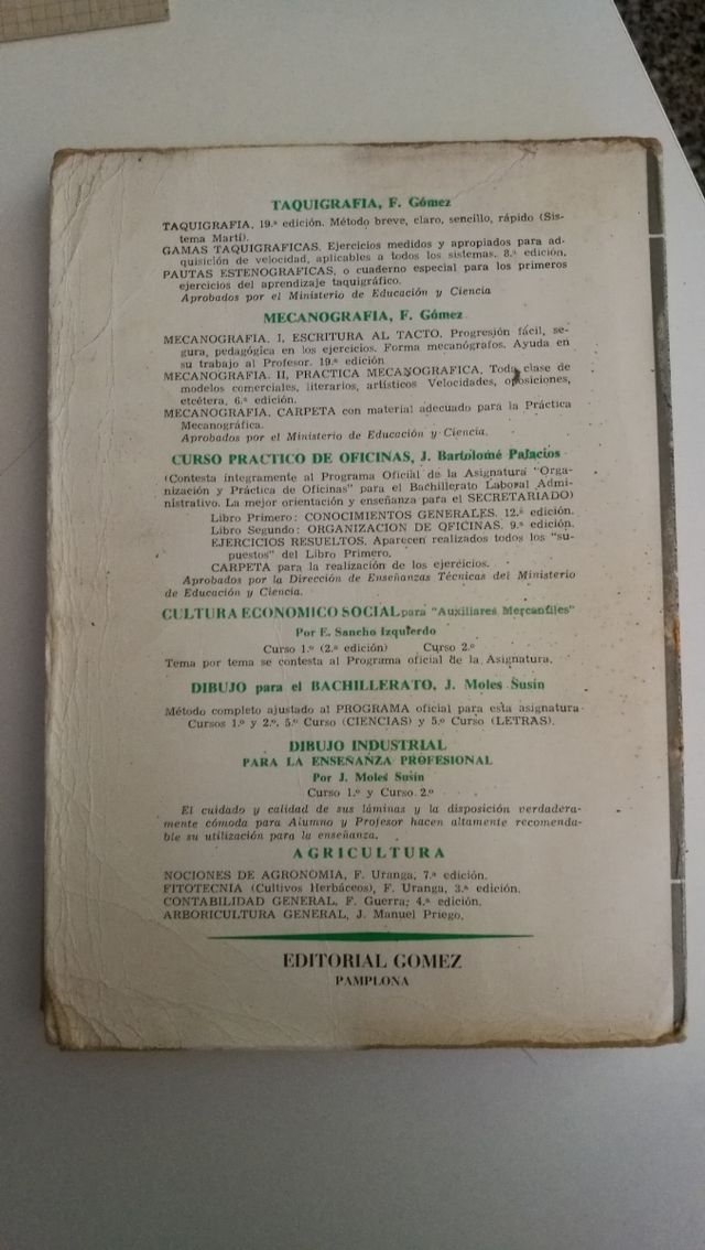 Libro antiguo de Taquigrafía.