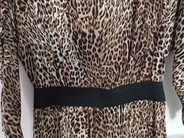 Vestido animal print leopardo