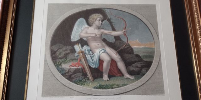 CUADRO GRABADO CUPIDO