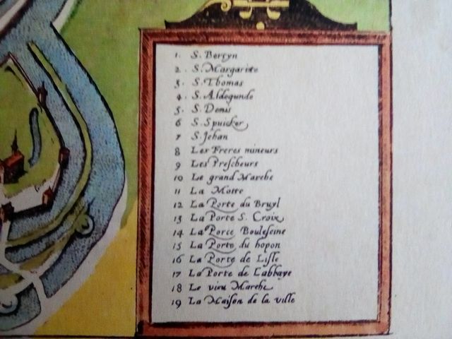 GRABADO SAINT AULMER OMER (FRANCIA)