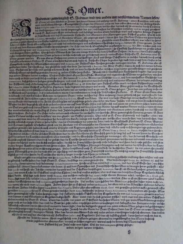 GRABADO SAINT AULMER OMER (FRANCIA)