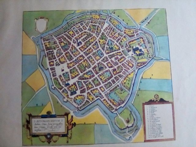 GRABADO SAINT AULMER OMER (FRANCIA)