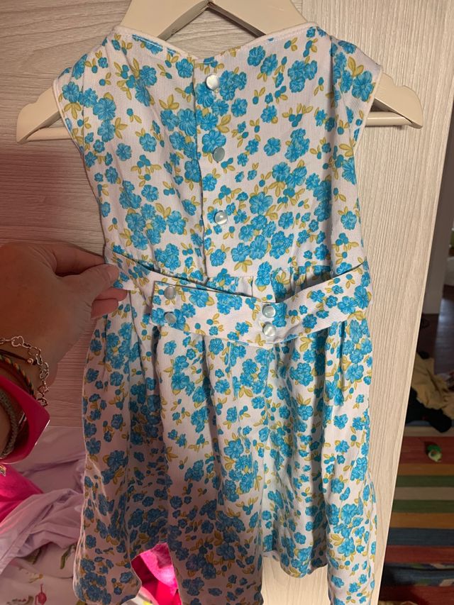 Vestido niña de nidos hecho a mano
