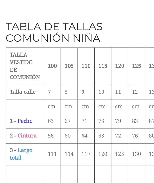 vestido de primera comunión