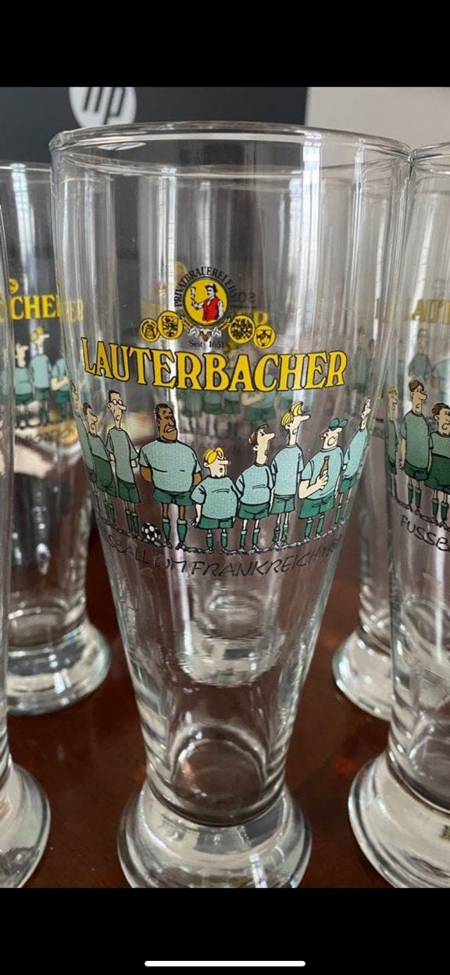 Vasos cerveza de trigo alemanes de 1998