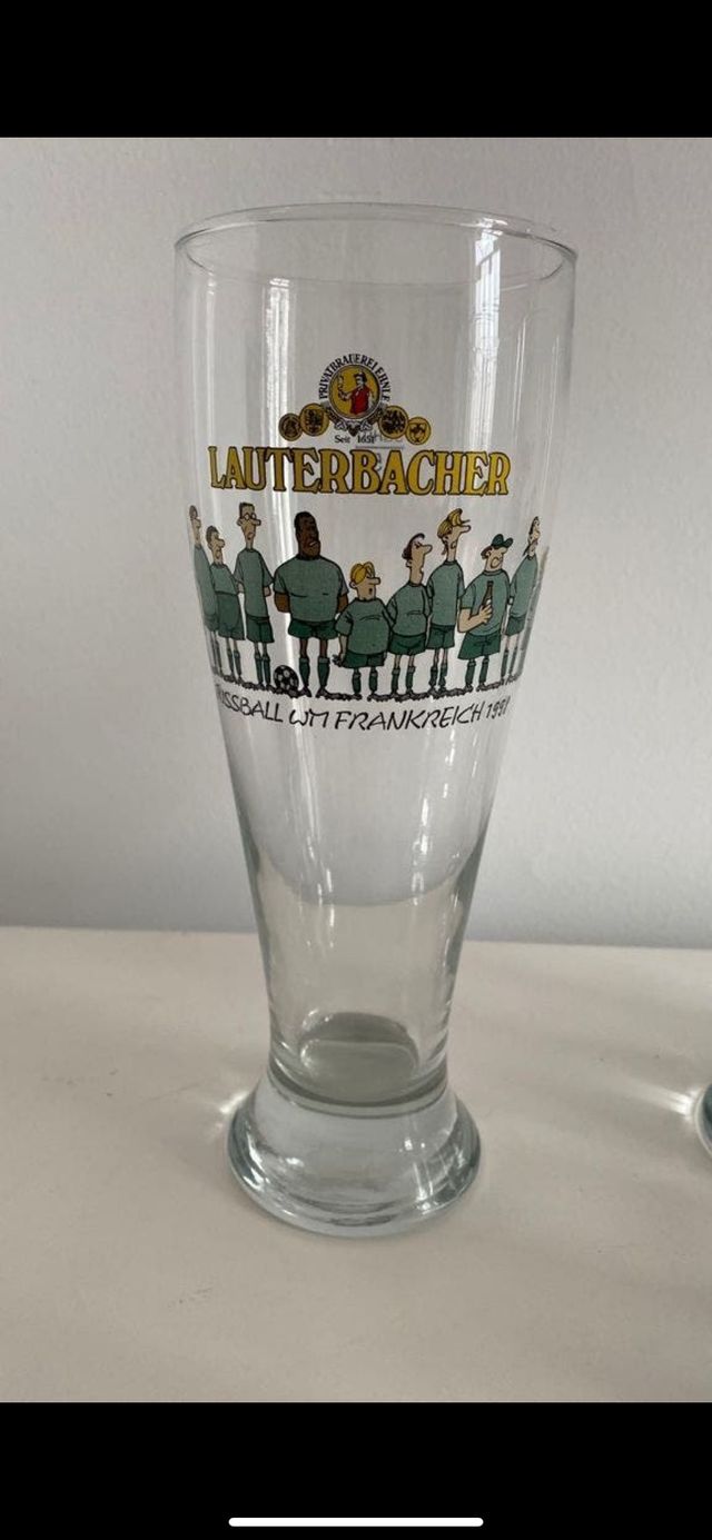 Vasos cerveza de trigo alemanes de 1998