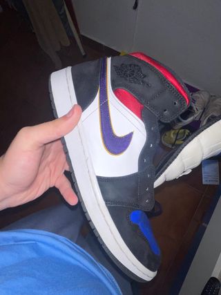 Zapatillas Air Jordan I Retro mid SE Lakers Top 3 ⭐️ Baloncesto