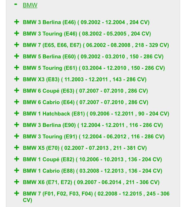 FILTRO GASOLINA PARA MINI /BMW