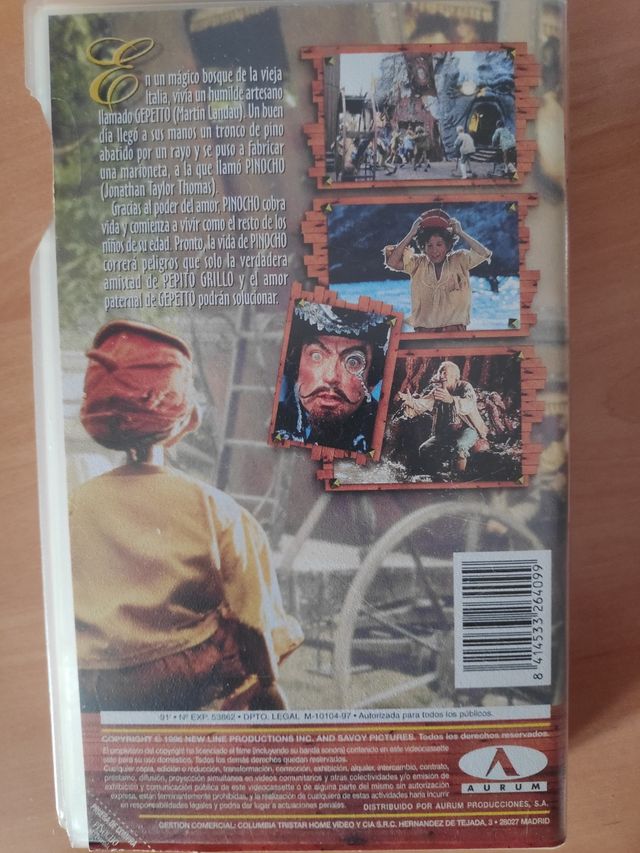 Pinocho VHS