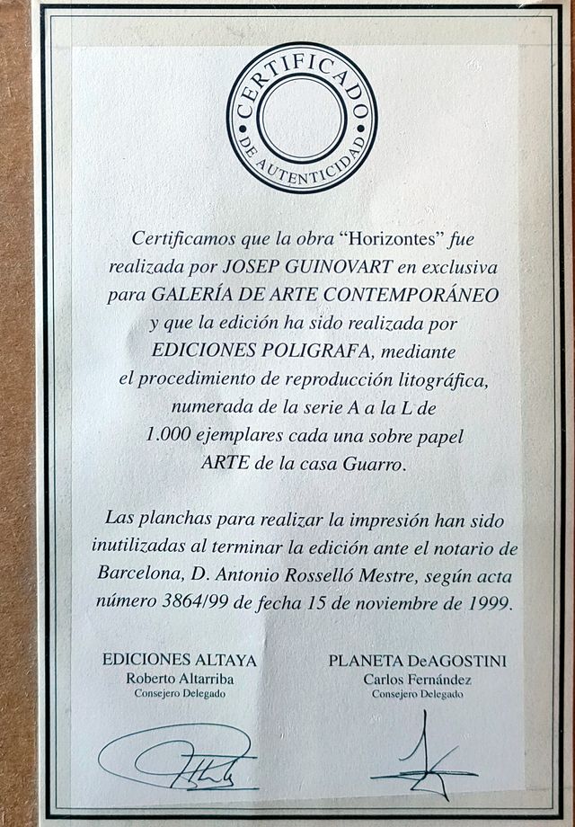 Litografía Josep Guinovart