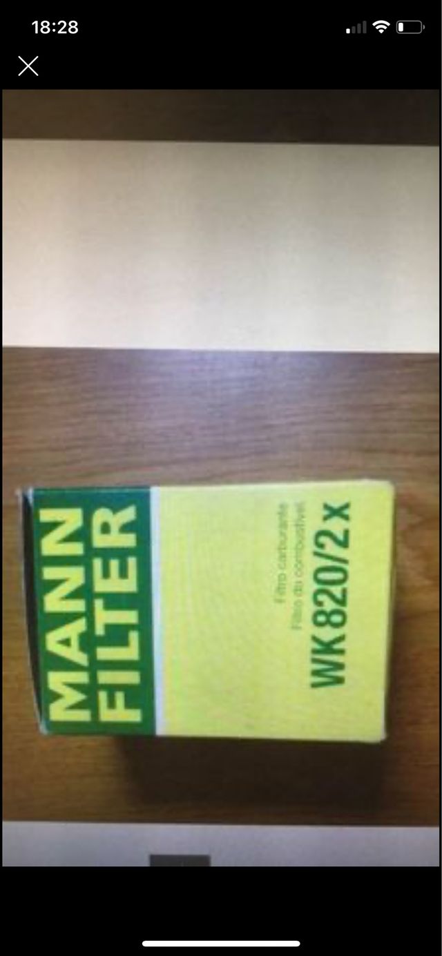 Filtro combustible Mann 820/2x .