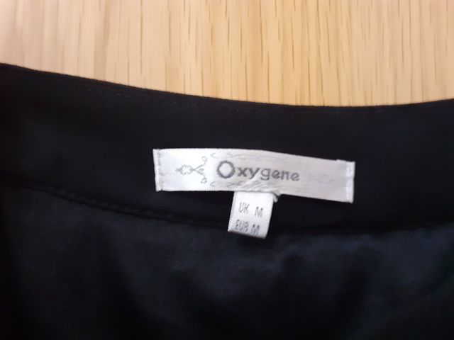 Falda gasa, negra, larga