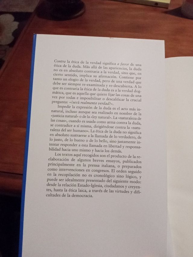Contra la ética de la verdad - Zagrebelsky