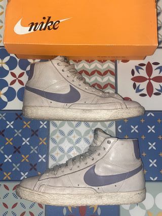 Nike Blazer Mid\\'77 piel gris claro \\/ oscuro 37,5 de segunda mano por 28  EUR en Vila-Seca en WALLAPOP