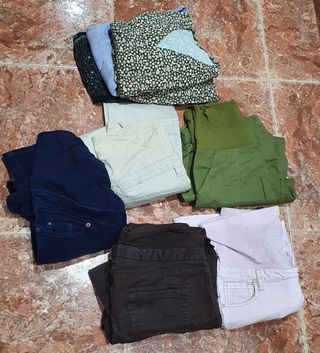 LOTE ROPA EMBARAZADA PANTALONES PREMAMA PRENATAL\\uD83D\\uDC56 de segunda  mano por 10 EUR en Valencia en WALLAPOP