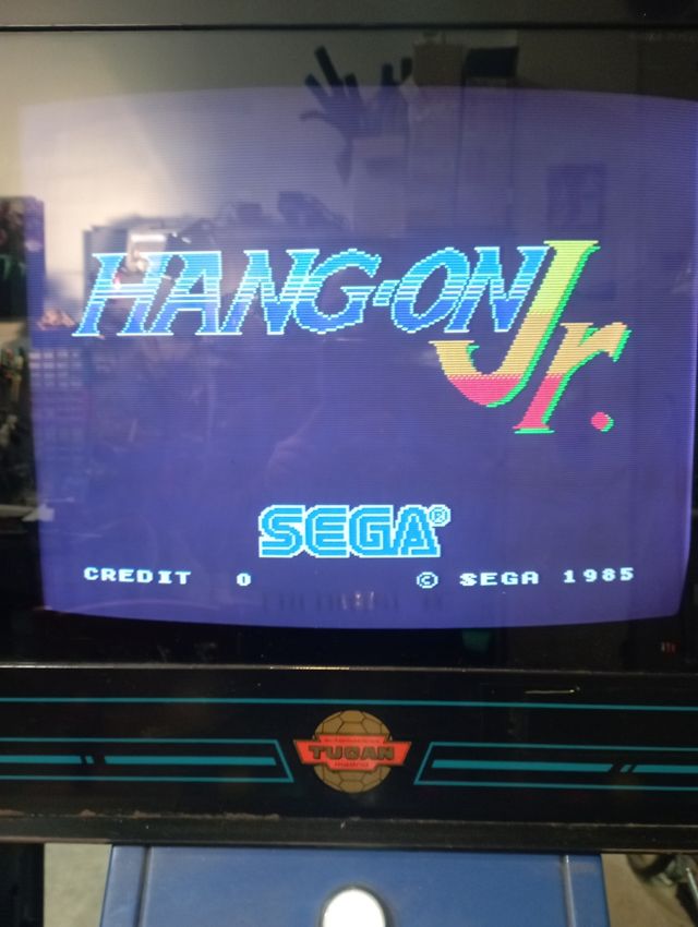 placa jamma hang on Jr original de sega