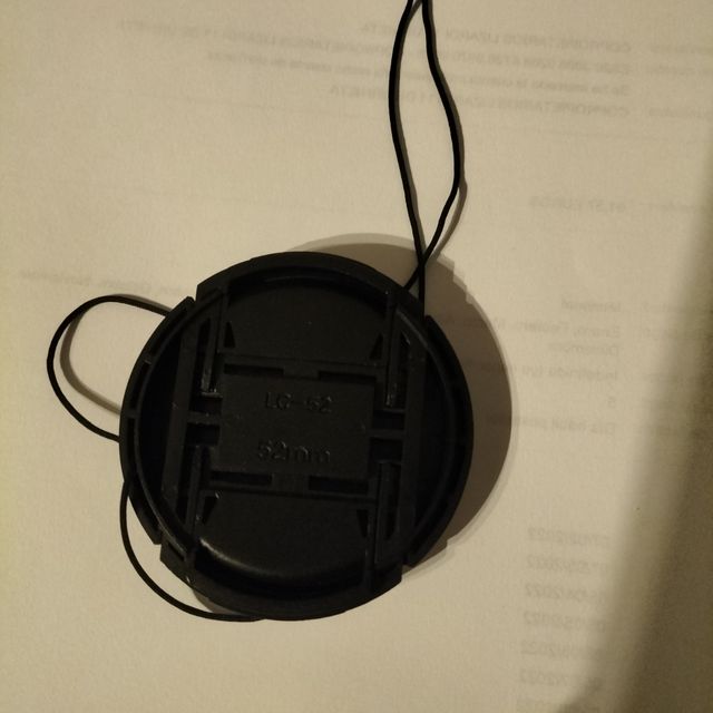 Objetivo.Tapa delantera Lc-52 52mm. Nikon, Canon.