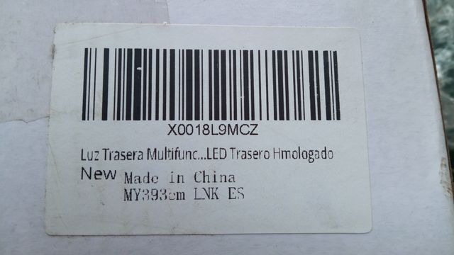 luz trasera multifunción moto