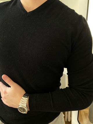 Jersey negro hombre Zara Men de segunda mano por 5 EUR en Madrid en WALLAPOP