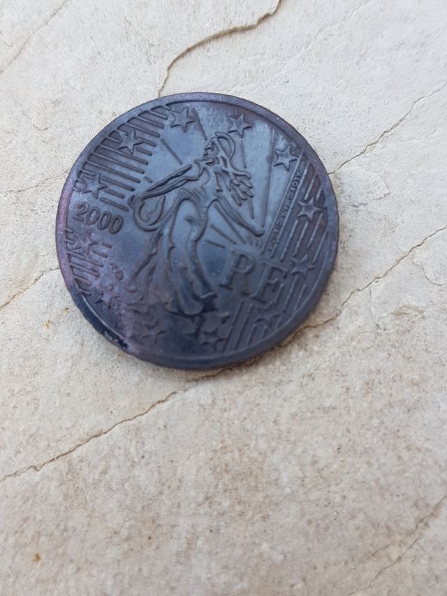 Moneda de 50 céntimos rara.