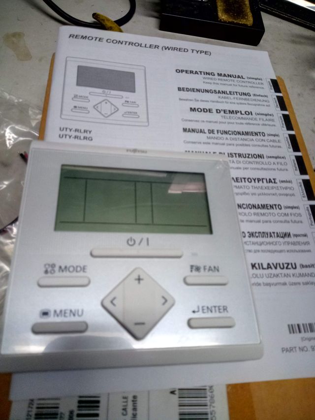 MANDO PARA AIRE ACONDICIONADO POR CONDUCTOS