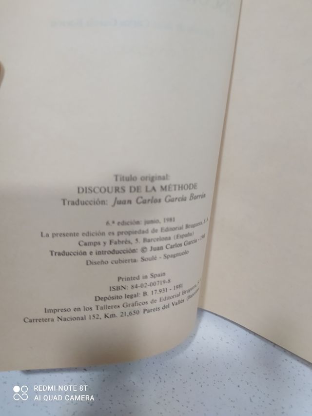 DISCORSO SUL METODO DI RENÉ DESCARTES