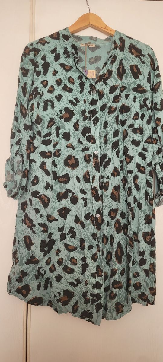 vestido animal print
