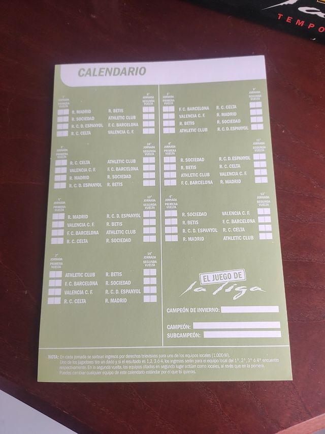 El juego de la liga 2003-2004