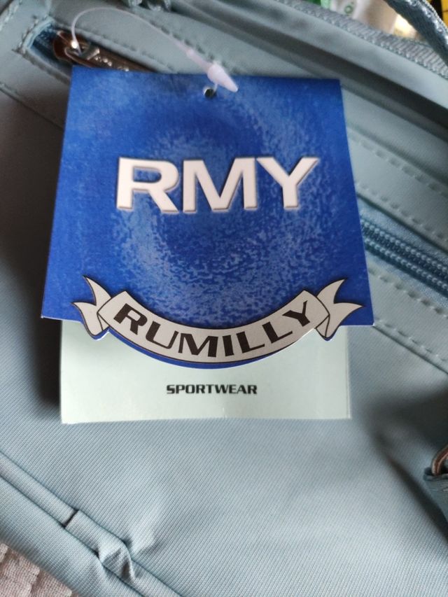 Bolso tela impermeable de deporte con etiqueta 