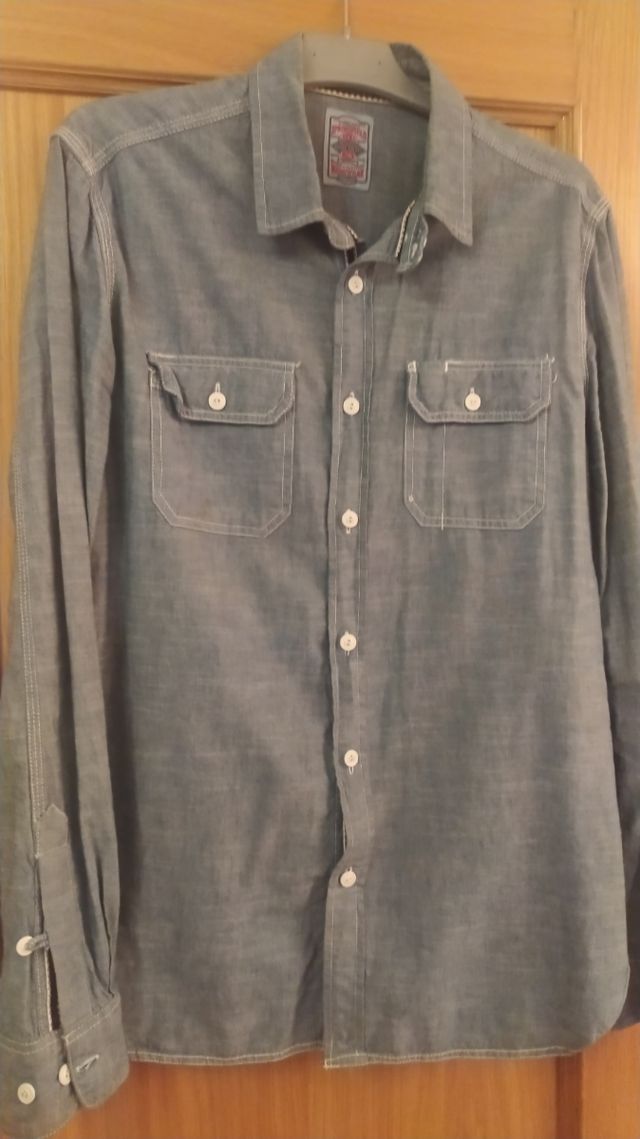 Camisa vaquera Springfield, talla M, 38