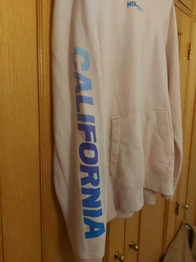 Sudadera rosa Hollister