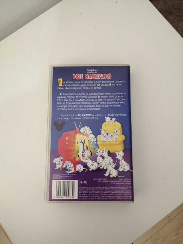 Película VHS 101 Dalmatas