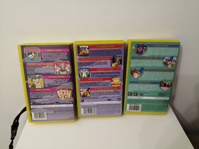 Cintas VHS varios capítulos Los Simpsons
