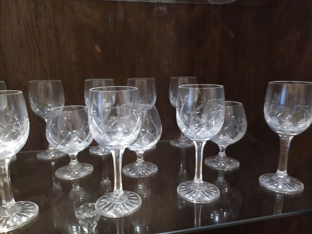 Cristalería cristal tallado.