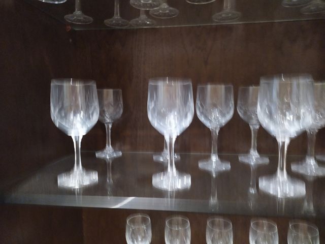 Cristalería cristal tallado.