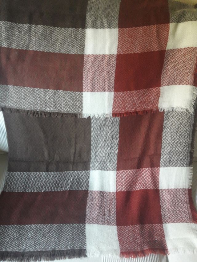 Maxi bufanda suave tonos tierra