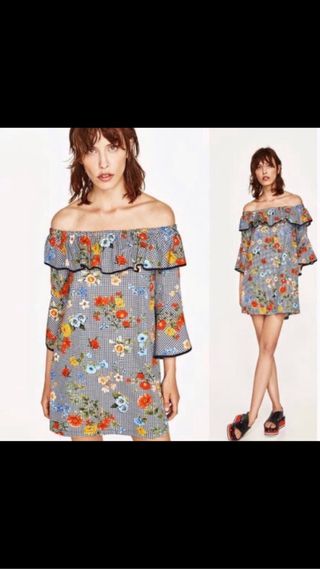Vestido cuadros vichy ZARA NUEVO de segunda mano por 19 EUR en Madrid en  WALLAPOP