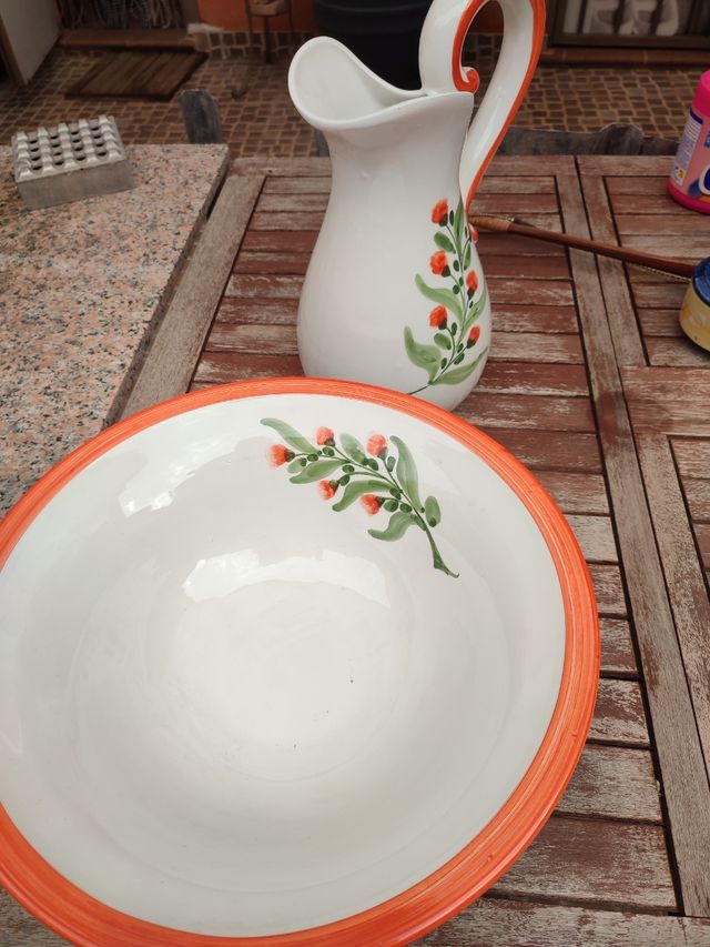 lebrillo y jarra