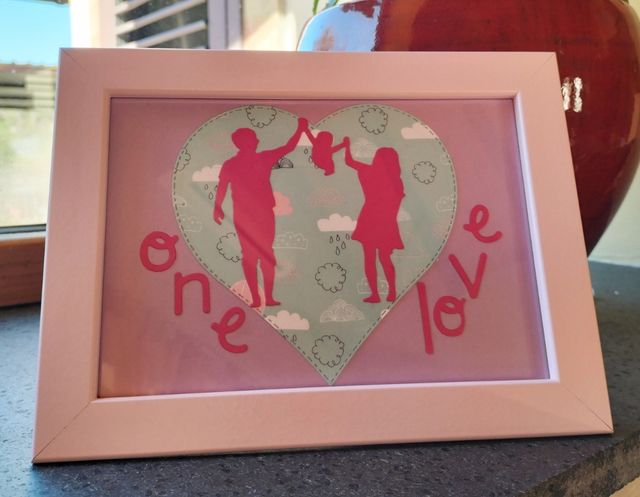 Quadro coppia con bimbo